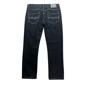 Non Stop Denim Jeans Men’s Size 34x30 Black Washed Straight Fit 100% Cotton